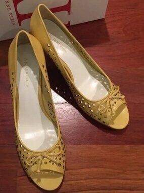 Anne Klein Sparkles Patent Peep Toe